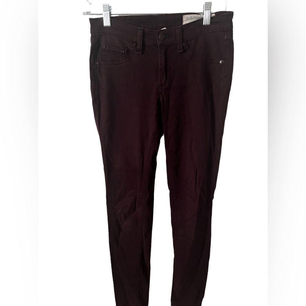 Rag and Bone Mulberry Maroon Stretch Jeggings Size 26
